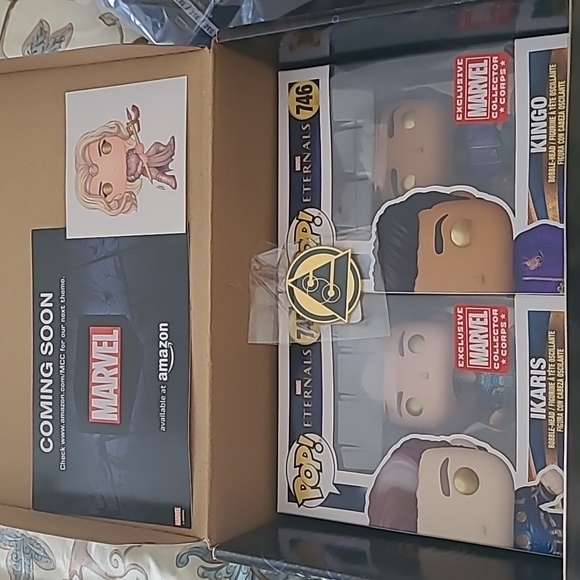MARVEL ETERNAL COLLECTOR POP CORPS KINGO IKARIS FIGURINES - Picture 2 of 5